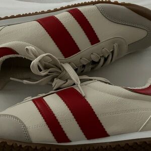 DV by Dolce Vita Cream and Red Athletic Shoes